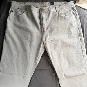 Ag Adriano Goldschmied The Graduate Tailored Leg Pants in Light Gray 42x32
